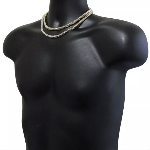 14K Tennis Chain Set - Picture 4 of 4